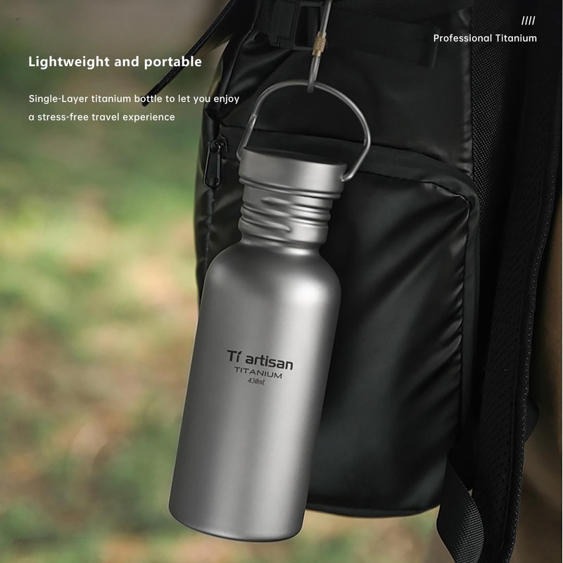 Ti artisan Titanium Water Bottle Sport Bottle Ultralight Leakproof for