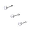 PIERCINGLINE Set of 3 925 Sterling Silver Nose Piercing |