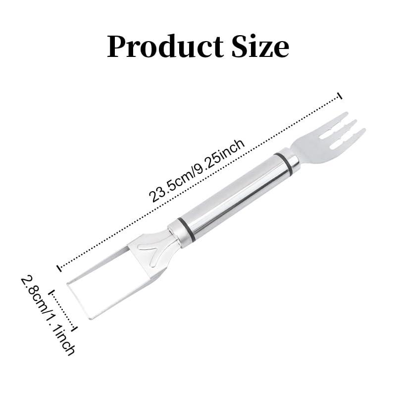 D-buy 4 Pcs 2-in-1 Stainless Steel Fruit Cutter Watermelon Cutter,