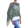 JOPHY & CO. Women Ladies Knitted Mesh Poncho Off Shoulder
