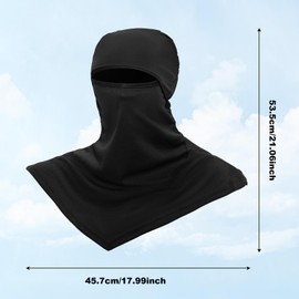 3 Pcs Balaclava Fishing Motorcycle Sun Protection Summer Face Cover Long Sun Mask Windproof Breathable Face Mask Neck Cover for Men Women Cycling