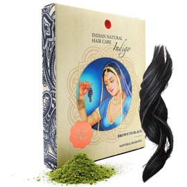 Indigo Powder - Brown to Black Hair Dye - Fresh & Pure Organic - 7oz - Indian Natural Hair Care