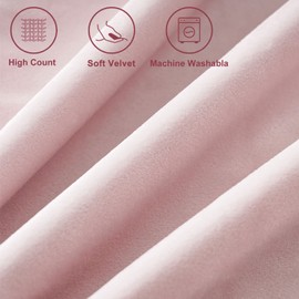 Top Finel Blush Pink Decorative Throw Pillow Covers for Couch Bed 20x20 Soft Velvet Pillow Coveres Set of 2 Cute Square Cushion Covers with Pom-poms for Bedroom Livingroom Aesthetic Home Decor