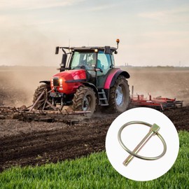 Nicerity 10Pcs Linch Pin Heavy Duty Lynch Pin 2.36"/60mm Shaft Locking Pin Fastener Assortment Kit for Farm Tractors Trailers Trucks Mower (Bronze)