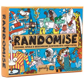 Gamely Games Randomise: Draw, play and describe multicoloured identities (German language)