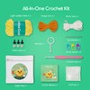 NestledCrafts Crochet Kit for Beginners Kids, Amigurumi Crochet Animal Kit,