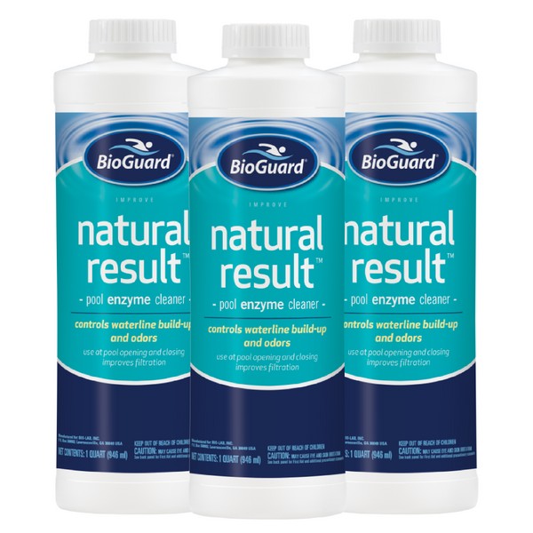 BioGuard Natural Result - Pool Enzyme Cleaner - 1 qt 3 Pack