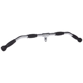 CAP Barbell Deluxe LAT Bar Cable Attachment with Rubber Handgrips, 36"