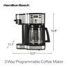 Hamilton Beach 2-Way Programmable Coffee Maker, 12 Cup Glass Carafe