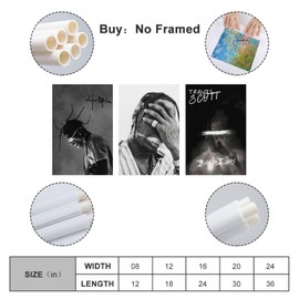 Pack of 3 Travis Poster Scott Rapper Music Album Rodeo Canvas Poster Travis Poster Scott Vintage Art Poster American Rap Poster Travis Poster Scott Art Poster American Rap Travis Scott Poster Canvas