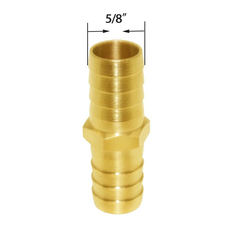 Joywayus 3PCS Solid Brass 5/8" Hose Repair Connectors with Stainless