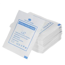Artibetter 30pcs 5x5 Disposable Gauze Swabs Bleeding Stop Gauze Absorbent Cotton Gauzes