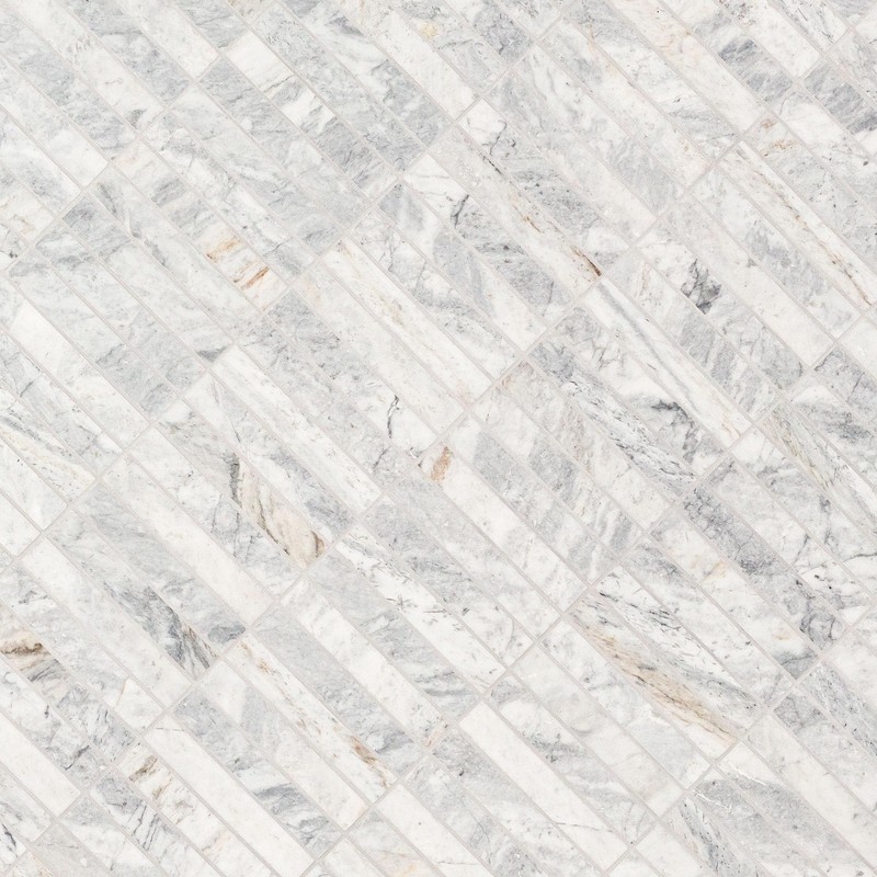 MSI Capri Blue Stacked Pattern Honed Marble Tile for Kitchen