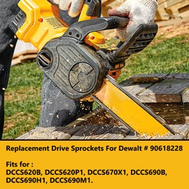 HASME 2-Pack Replacement Drive Sprockets for Dewalt Chainsaw Replaces for 90618228 Fits for DCCS620B DCCS620P1 DCCS670X1 DCCS690B DCCS690H1 DCCS690M1