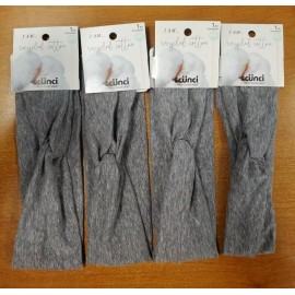 scünci 4 Pack: Scunci Earth-Friendly Cotton Soft Knot Headwrap Grey (3085) R9P2a