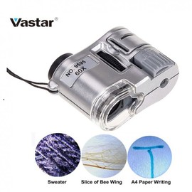 Pocket Microscope Magnifier Held Hand Jeweler 60X Loupe Mini Pocket Microscope BL00015
