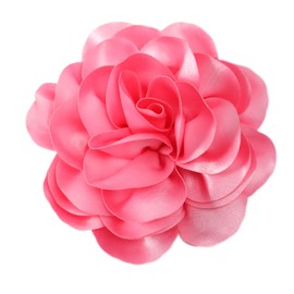 7.5in Extra Large Rose Brooch Exquisite Shiny Satin Camellia Brooch Oversized Flower Brooch Lapel Pin,Suitable for Women Dance Banquet Wedding Hair Clothing Accessories (Pink)