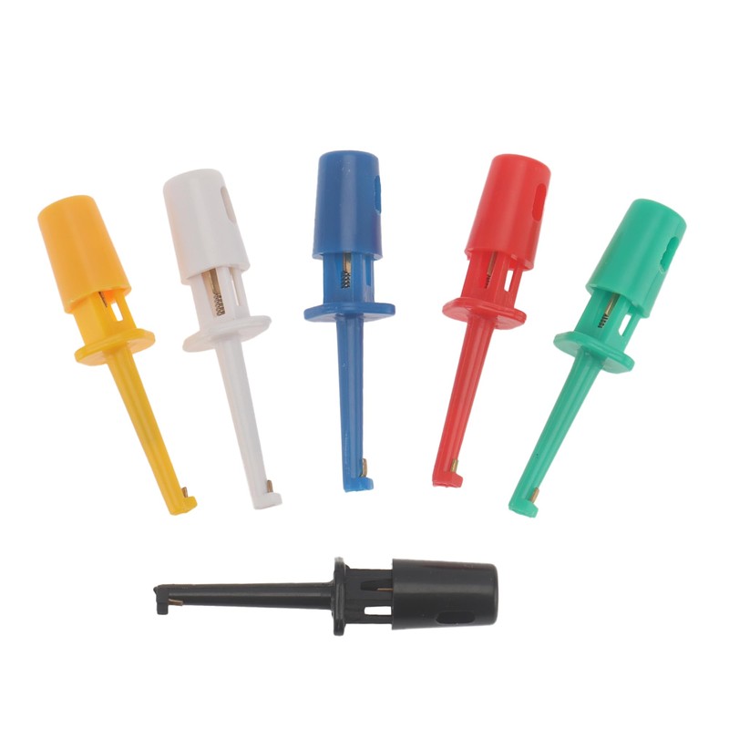 DIANN 30pcs Test Hooks Clips Single Hook Clip Colorful Spring