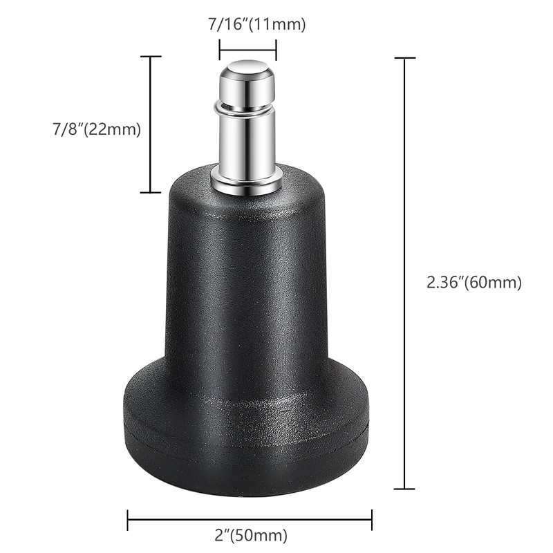 uvce High Profile Bell Glides Replacement for Office Chair Without