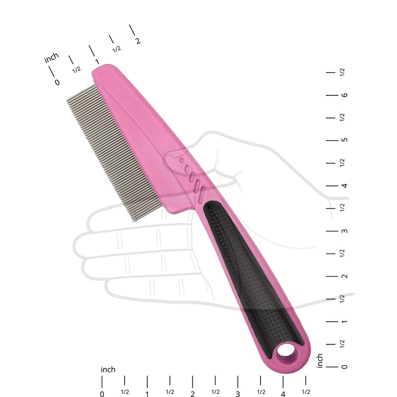 Jeufond Multifunctional Stainless Steel Fine-Toothed Dandruff Comb, Professional Scalp Care
