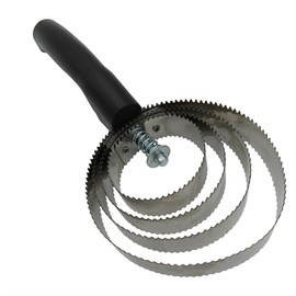 SecureFix Direct Spiral Curry Comb Horse (Brush Pets Equestrain Metal Grooming Shredding Black)