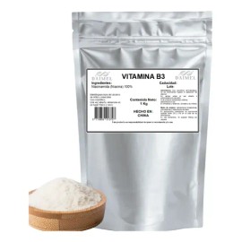 Niacinamida (niacina) Vitamina B3 100 Pura En Polvo 1kg                                                                                               