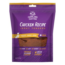 Farmland Traditions Chicken Recipe Jerky Tenders for Dogs 16 oz.