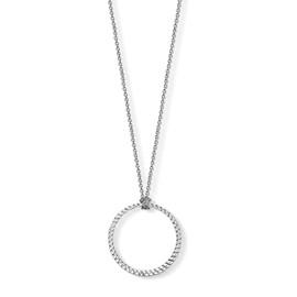 Thomas Sabo Silver Women's Charm Necklace Circle Large X0251-637-21 , Silver