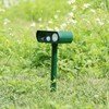 Solar Powered LED Animal Repeller Ultrasonic Waterproof Animal Repellent for
