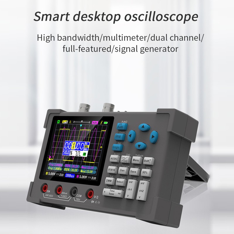 3 In1 Digital Oscilloscope 3.2in IPS Display 250MSa/s Sampling Rate