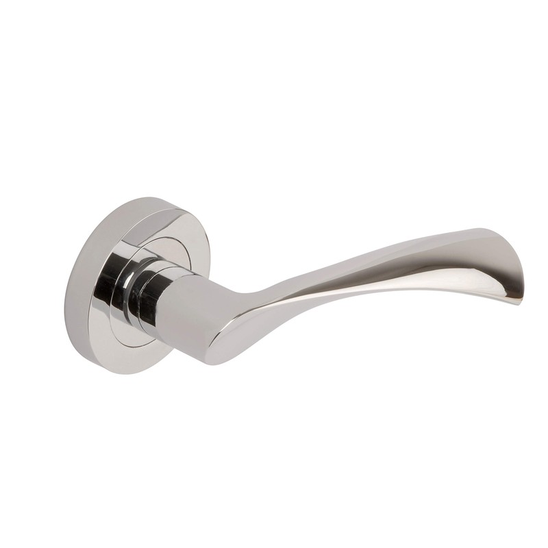 Excel Architectural XL3840 Aztec Passage Door Handles on Round Rose,