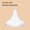 yanyoyo Silicone Bottle Nipple, Anti Colic Nipples for Baby, Natural