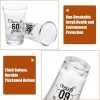 Hushee 100 Pcs 60th Birthday Shot Glasses Bulk, 1.4oz Cheers