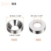 sourcing map 30pcs Countersunk Washers M4 Anodized Aluminum Alloy Finishing