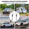 2 Pcs Heavy Duty Exhaust Hangers, Flexible Swivel Muffler Hanger