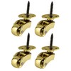 Solid Brass Castors Casters with 22mm Wheels – Genuine Solid