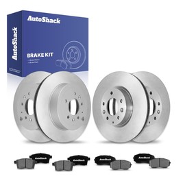 AutoShack Front & Rear Brake Rotors Ceramic Brake Pads Replacement For 2007-2012 Mazda CX-7 2.3L 2.5L AWD FWD 12-PC Brake Kit