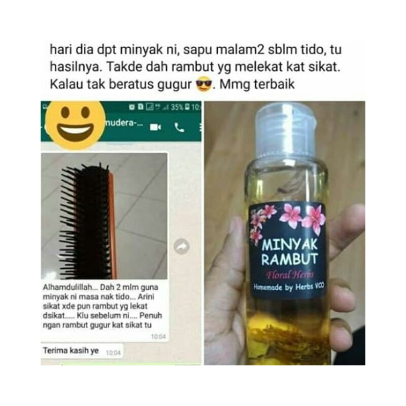vco 🔥BEST SELLING🔥🎁+ MINYAK RAMBUT FLORAL HERBS [TANPA BAHAN KIMIA]