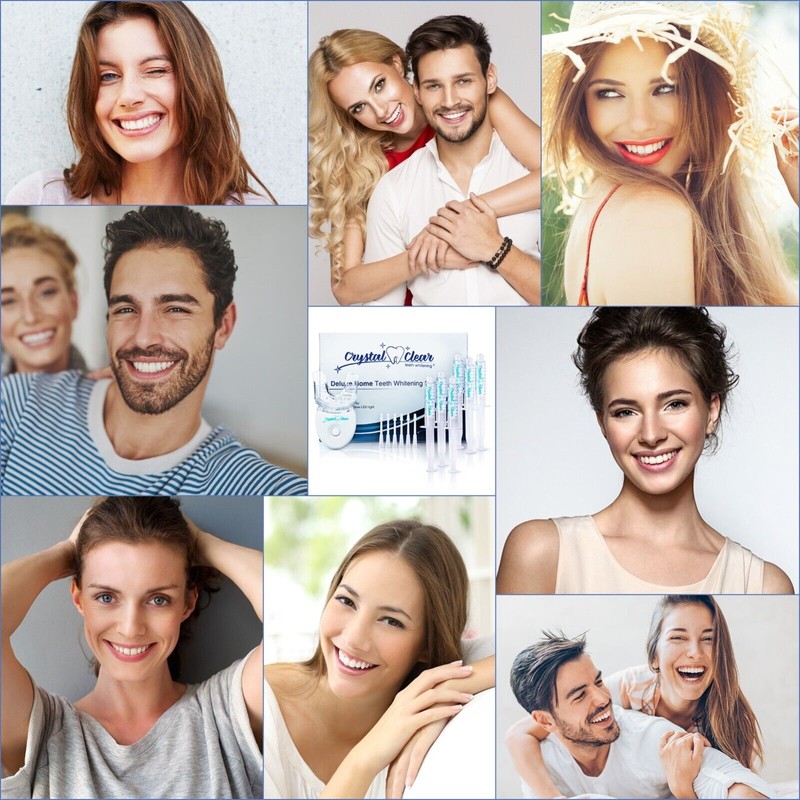 Crystal Clear Teeth Whitening Kit de Gel Blanqueador de Dientes