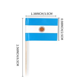Netherlands Flag Dutch Small Toothpick Flag Decor Mini Cupcake Toppers Cocktail Food Flags Decorations (100 pcs)