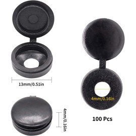 120 Piezas Tapones De Plastico para Tornillos, Remaches Matricula Coche Moto, Porta Soporte Matricula, Kit Placa Matricula, Tapones De Agujero Tipo Empotrado para Coche, Casa Decoración De Muebles