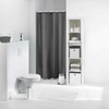 Sanixa U6RD150GR Shower Curtain Anthracite PEVA 180 x 200 cm