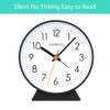 EASIBEST No Ticking Silent Alarm Clock,Easy to Read and Use,Ascending