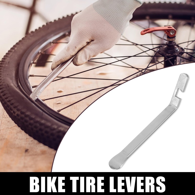 X AUTOHAUX 2pcs Bicycle Flat Head Tyre Lever Tire Wrench