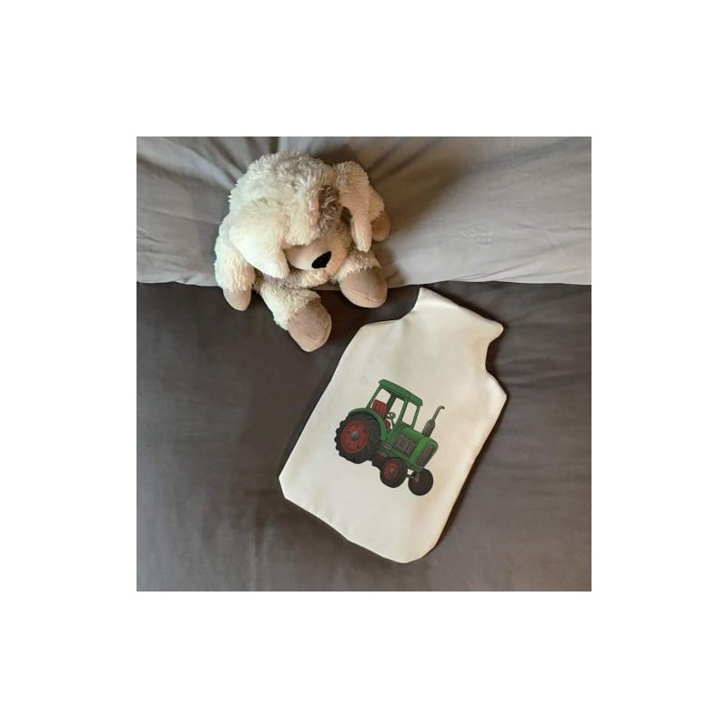 'Green Tractor' Hot Water Bottle Cover (HW00039455)