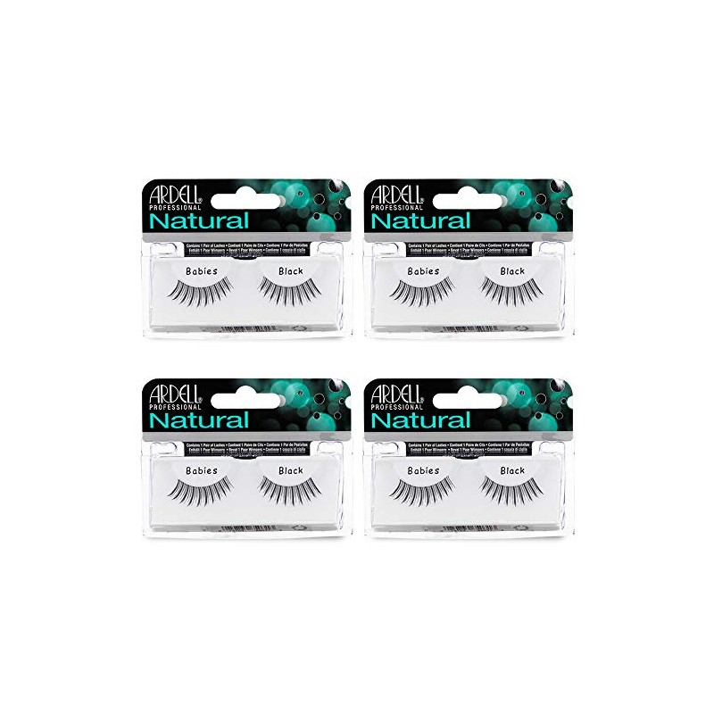 Ardell Ardell natural lashes false eyelashes babies black (4 pack)