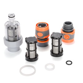 YMYP Vertical Garden Hose Filter Kit for High Pressure Washer and Water Spray Gun,Sediment Filter for All 3/4 Inch GHT Thread Garden Hose Quick Connector