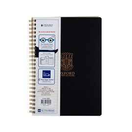 oxford Black PP Spring Note A5 80 Sheets Left Iron Oxford D128A52 / 블랙PP 스프링노트 A5 80매 좌철 옥스포드 D128A52
