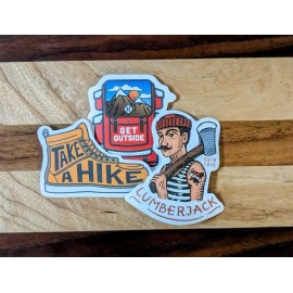 Handmade Adventure Camping Set Of 3 Sticker Decal 3"