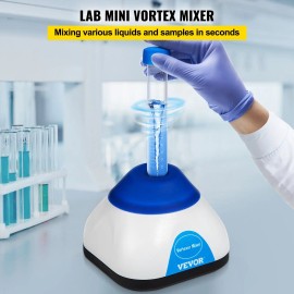 Blue 3000RPM Mini Laboratory Vortex Mixer Shaker Touch Function 50ML Capacity 6mm Orbital Diameter Scientific Lab EssentialRotation Speed: 3000rpm, Color: Blue Color